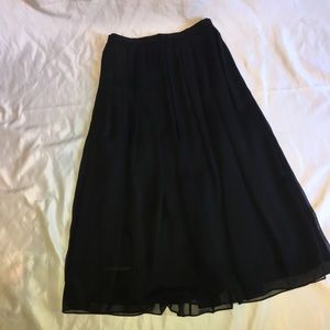 Formal Black Maxi Skirt